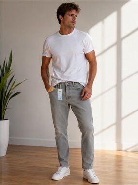 New Men’s Mavi Natural Teinture High-Rise Straight Leg Jeans